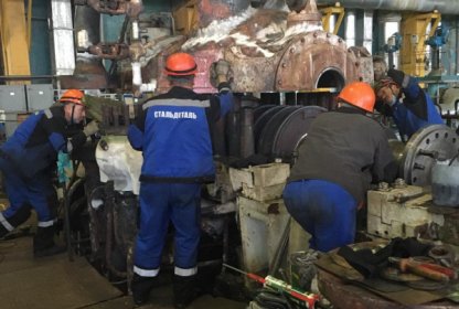 Ремонт турбины Т-100, закрытие ЦВД